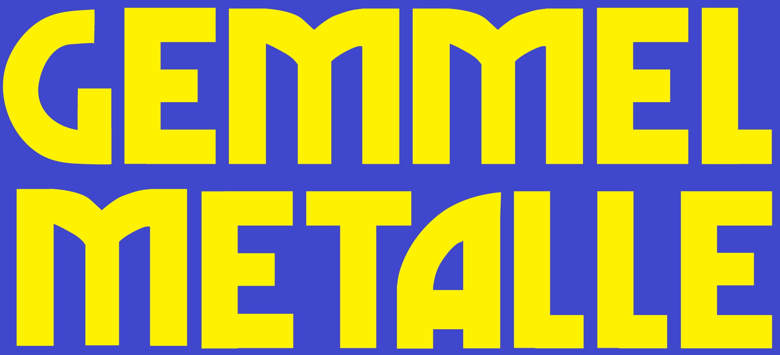 Gemmel-Metalle gelb blau